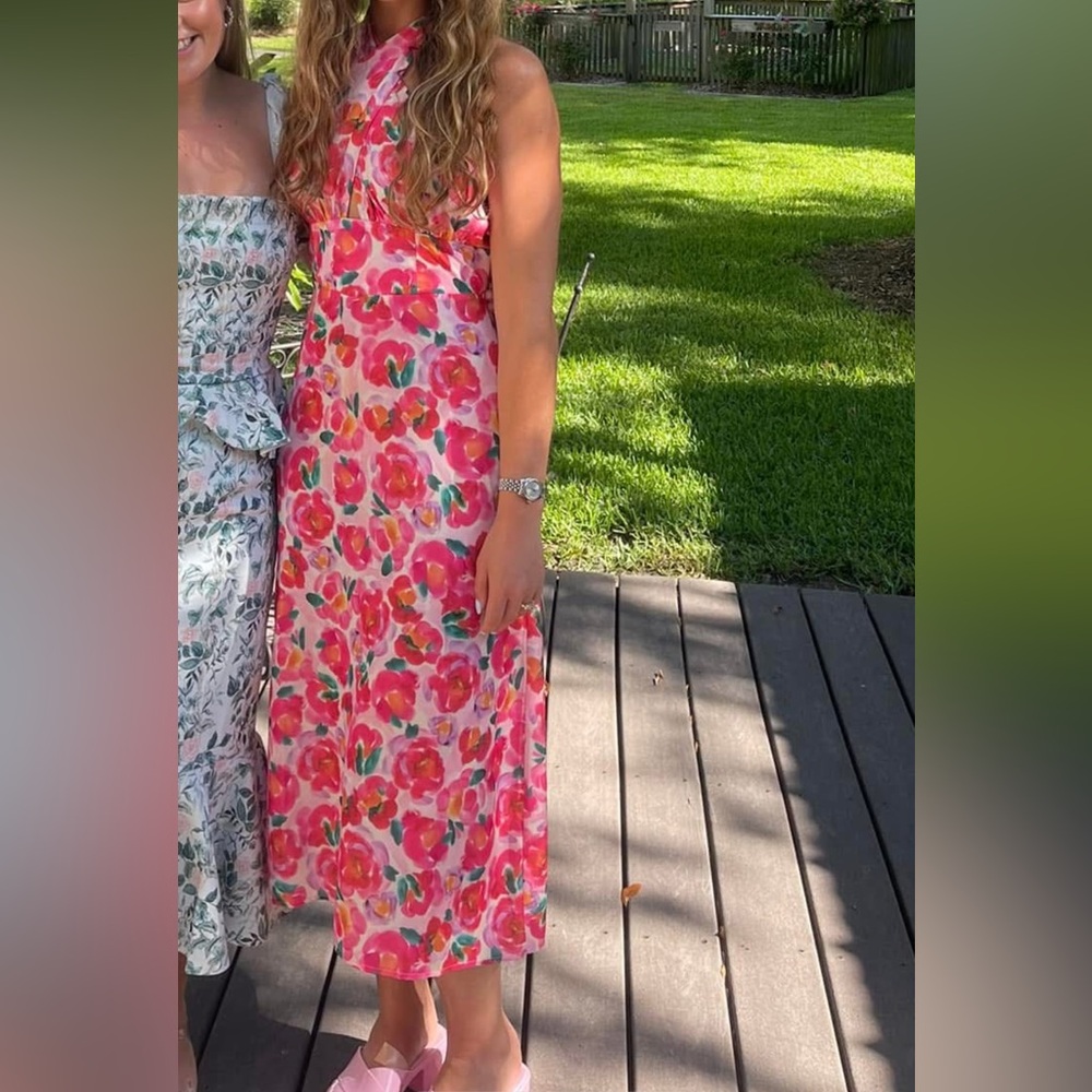 Adelyn Rae Tatiana midi floral dress